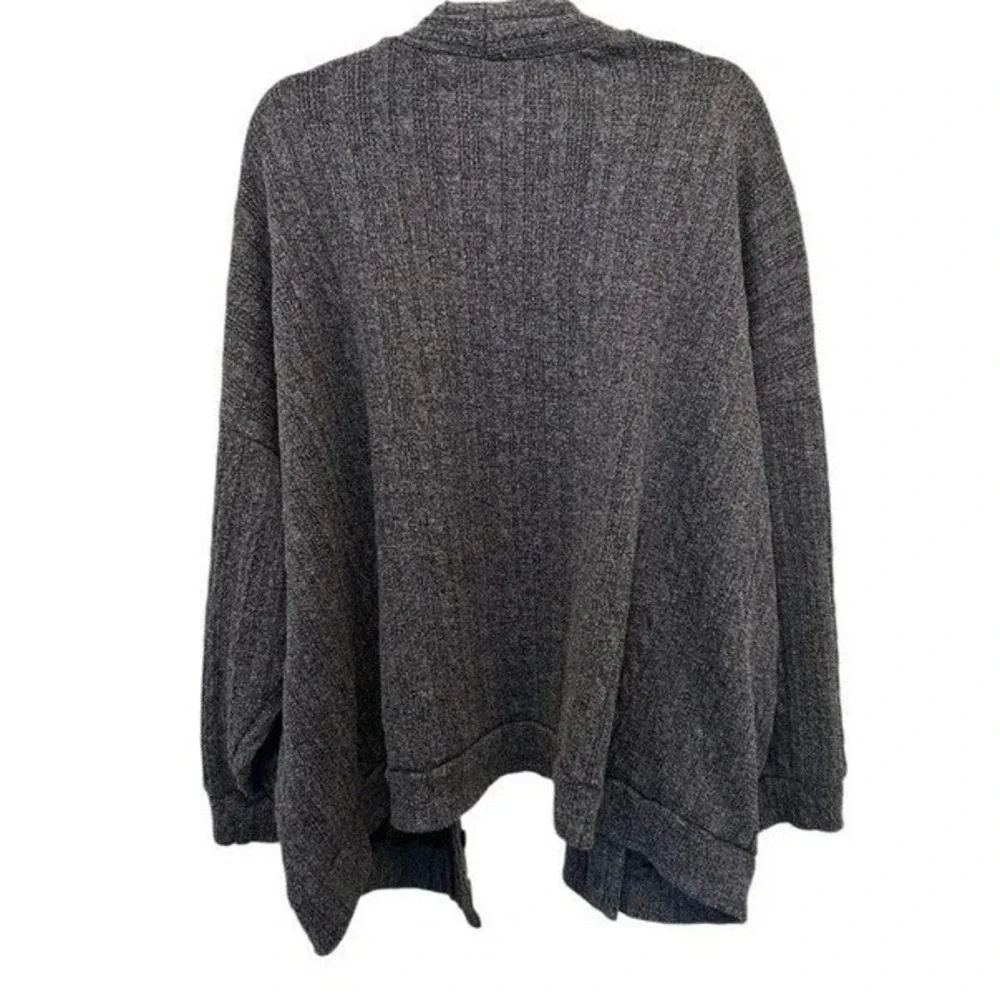 Torrid Sleep Cardigan 5 Navy‎ Blue Heather Ribbed Button Front Plus Size Lounge